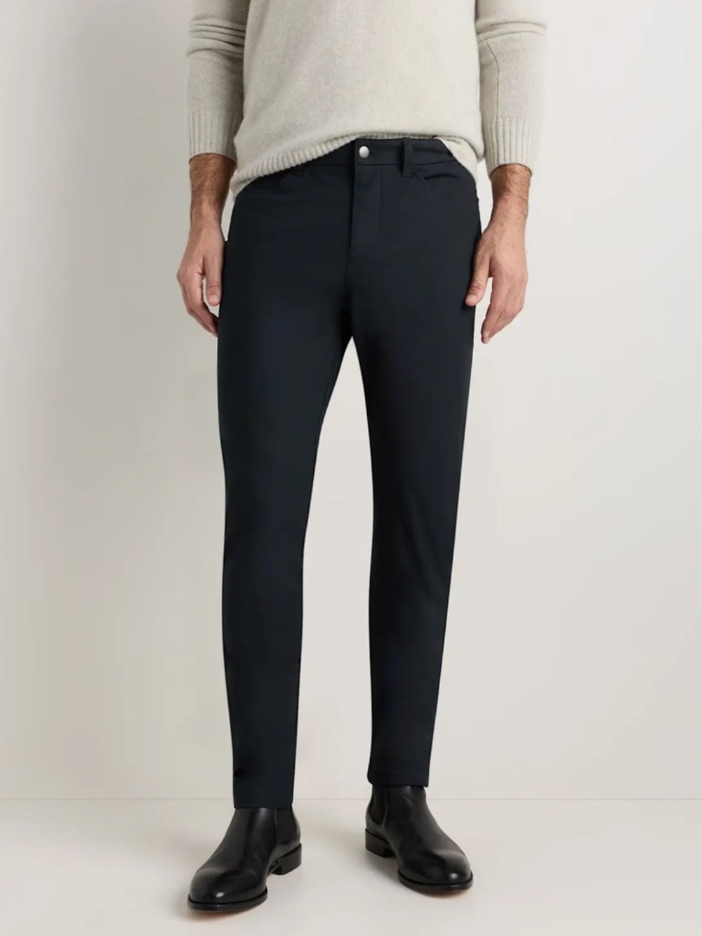 Quince Men's every day five pocket Slim Black  Pants